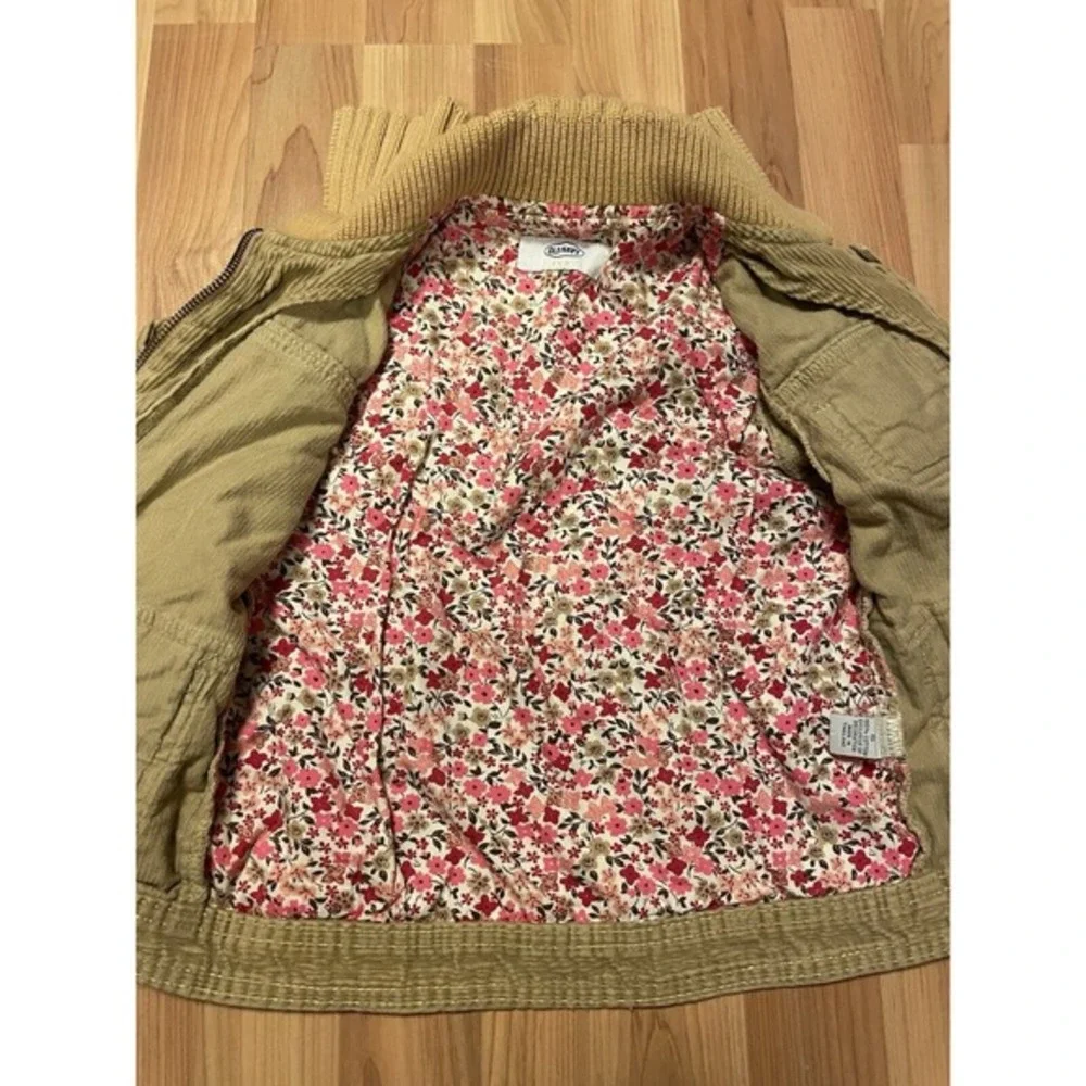 Old Navy Tan Corduroy‎ Jacket Girls Size Small Spring Coat Cute Boho